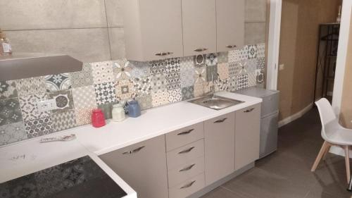 Kuchyň nebo kuchyňský kout v ubytování Casa Mattia - City