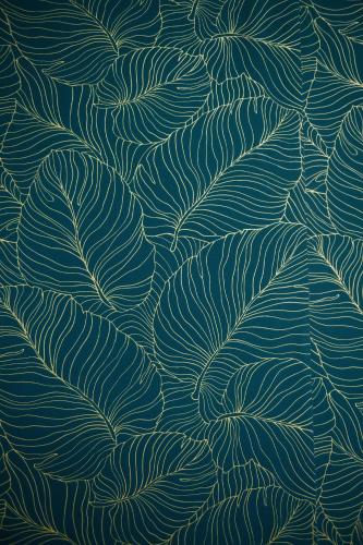 a seamless pattern of green leaves on a blue background at Donna Maria Suite & Relax in Serino