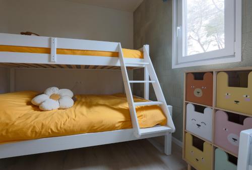 Postel nebo postele na pokoji v ubytování Boshuisje - Bos en Bliss