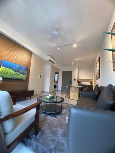 Ruang duduk di Agile Orchid service residence TRX by KL