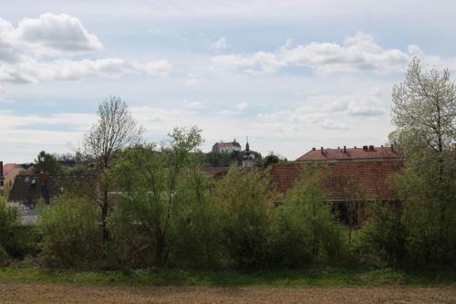 a group of trees and buildings in a field at Villa Venezia in Bad Radkersburg