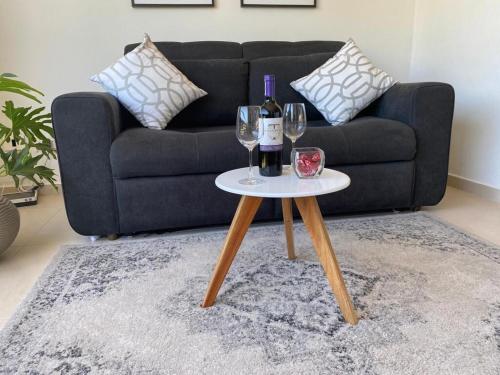 Posezení v ubytování Elegante y comfortable Apartasuite!
