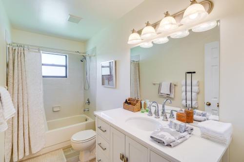 A bathroom at 2 Mi to Water Sebastian Home with Heated Pool!
