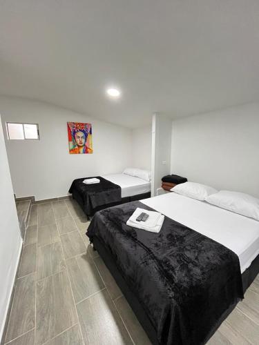 Yellow Houseにあるベッド