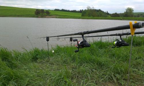 a plane on the side of a body of water at Privat Julia in Vrbov