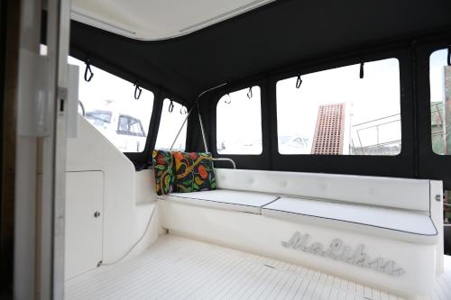 a view of the inside of a boat with windows at Shannon River Escape in the center of Athlone in Athlone