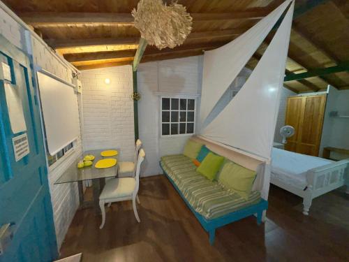 Postel nebo postele na pokoji v ubytování Apartaestudios Ofir