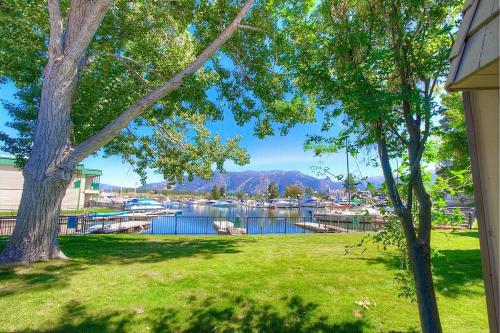 a view of a marina with boats in the water at TKC0604 - Betty Ann's Place condo in South Lake Tahoe