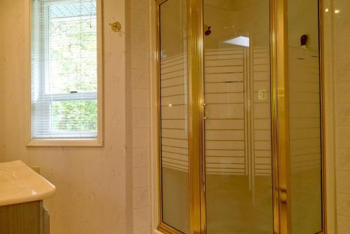 Ένα μπάνιο στο Snowline Cabin 13 - An Architectural Gem Pet Friendly and Free Wi-fi