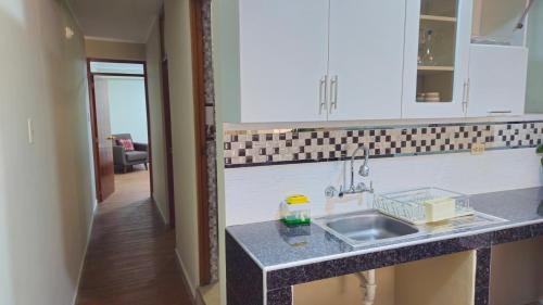 Kuchyň nebo kuchyňský kout v ubytování Departamento San Francisco