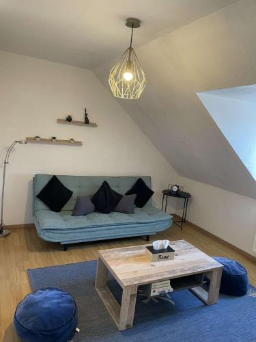 Χώρος καθιστικού στο Joli appartement avec place de parking Privé