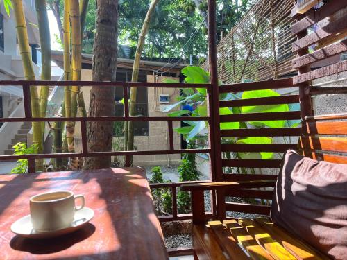 Balkón nebo terasa v ubytování BAVA Beach Resort & Retreat Center Varkala