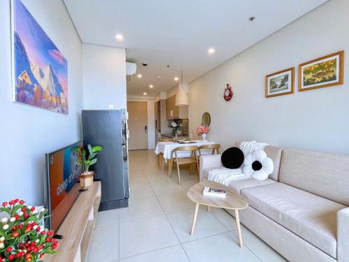 Kuchyň nebo kuchyňský kout v ubytování The Sóng Apartment 5 Stars Vung Tau - Căn Hộ Du Lịch Biển 5 Sao Vũng Tàu - MINH TOẢN's Homestay