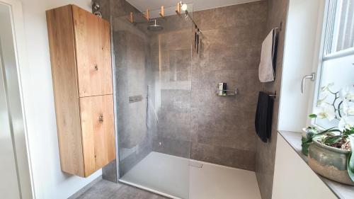 Koupelna v ubytování Ferienwohnung mit Herz Chiemsee