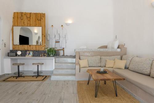 Χώρος καθιστικού στο Santoneta Luxury Private Caves