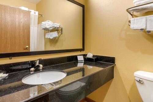 Ένα μπάνιο στο Quality Inn & Suites Lenexa Kansas City