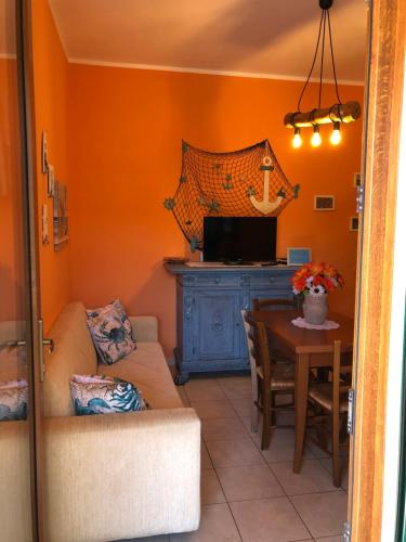 Гостиная зона в Agriturismo Poggio all'Olivo