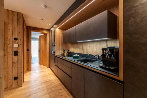 Η κουζίνα ή μικρή κουζίνα στο Knappengut Appartements - NEU!