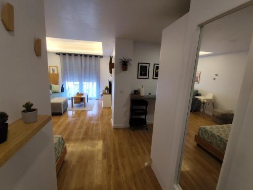 Ένα ή περισσότερα κρεβάτια σε δωμάτιο στο Apartamento Ventura Tarifa 3 Pax - Wifi