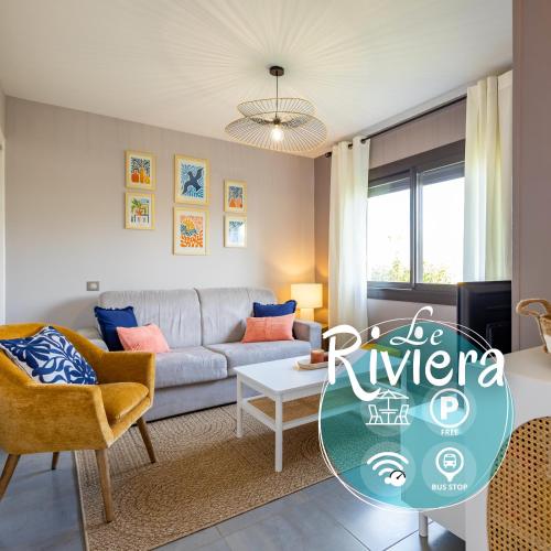 Le Riviera - Front de mer, Terrasse, Parking privé