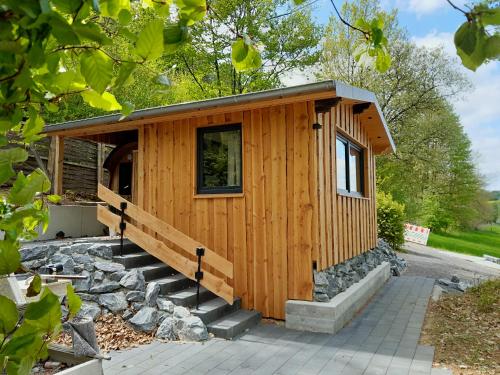 RüthenにあるFerienhaus Heideblickの岩山小屋