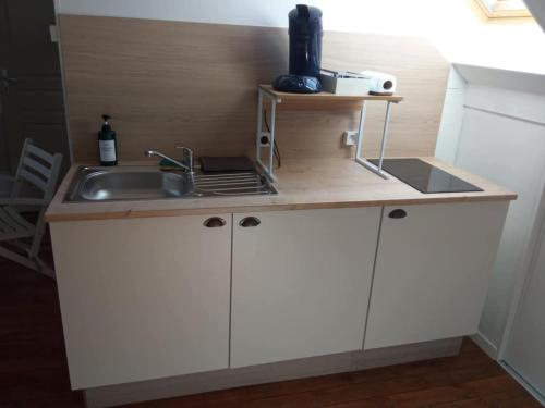 Dapur atau dapur kecil di Le GM - appartement proche gare et commerces