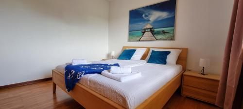 Ένα ή περισσότερα κρεβάτια σε δωμάτιο στο Istrian Blue Pearl