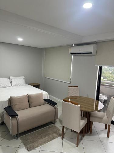Χώρος καθιστικού στο Flat Manaus Hotéis Millenium