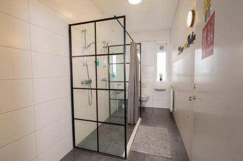 Koupelna v ubytování Hostel B47