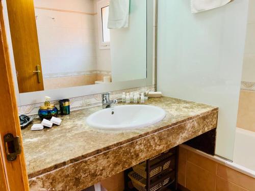 Koupelna v ubytování Chalet la Fosca