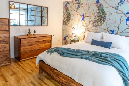 Postel nebo postele na pokoji v ubytování Maison du Village - Nature Beach Bike & Village