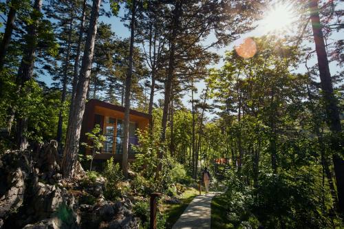 Aed väljaspool majutusasutust Theodosius Forest Village - Glamping in Vipava valley