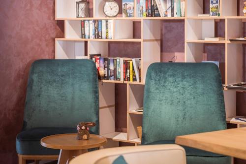 Zona de estar de Hotel Mulin by Amanthos