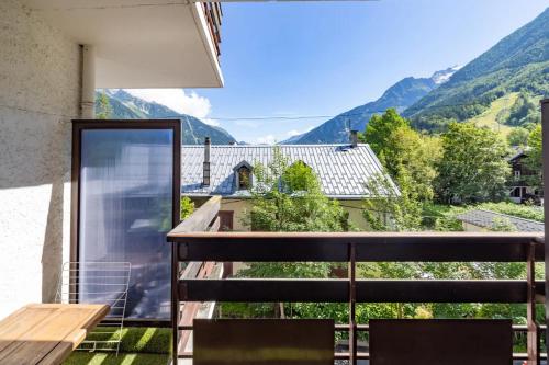 Chamonix centre, 51m2, vue Mt Blanc, 2 à 6 pers, 2 balcons