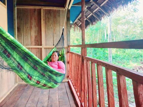 Balkoni atau teres di SAMMARA ECOLODGE Amazon River