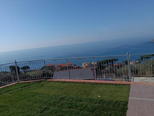 a balcony with a view of the ocean at Stella di mare - appartamenti vista incantevole su Moneglia in Moneglia