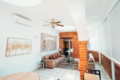 Χώρος καθιστικού στο Boutique Hotel & Suites Hacienda Lord Twigg