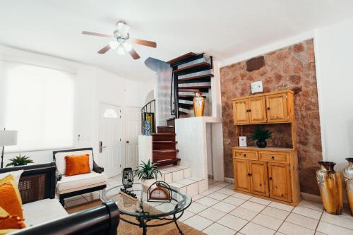 Χώρος καθιστικού στο Boutique Hotel & Suites Hacienda Lord Twigg