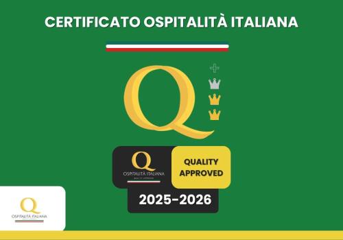 a logo for the centric ospilia italianiana at Sempione Boutique Hotel in Stresa