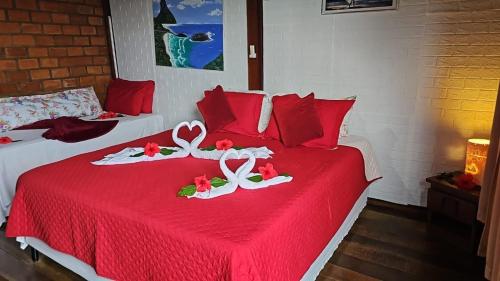 Krevet ili kreveti u jedinici u okviru objekta Pousada Capim Açu