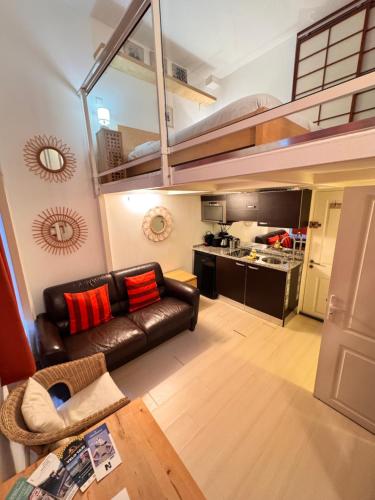 Tranquil Studio with Mezzanine in Carre dOr