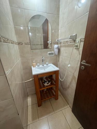 Koupelna v ubytování Náutico Apart Hotel