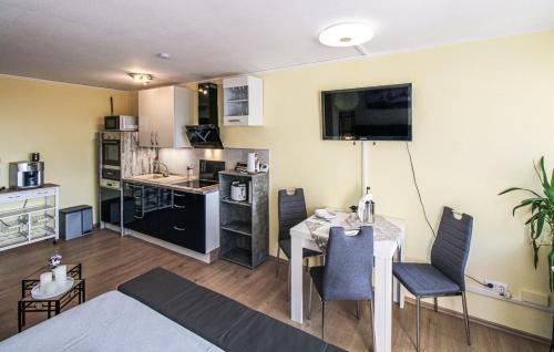 Η κουζίνα ή μικρή κουζίνα στο Feuersalamander Appartement am Predigtstuhl