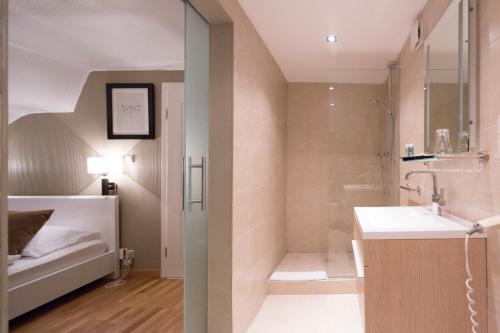 Koupelna v ubytování Auberge de Vianden