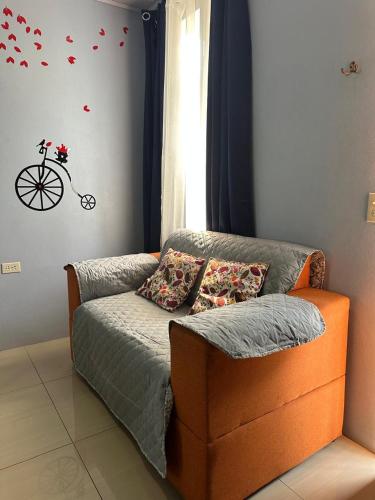 Cama o camas de una habitación en Apartamento con dos habitaciones