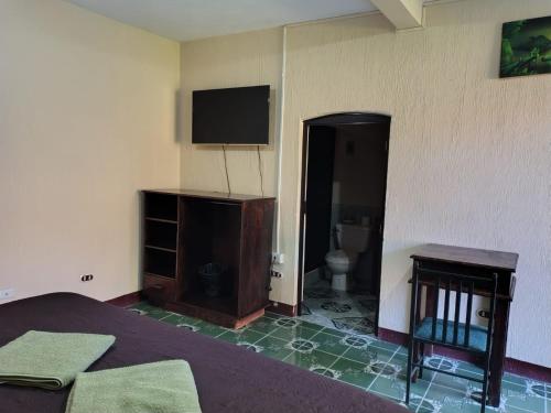 Μια τηλεόραση ή/και κέντρο ψυχαγωγίας στο Casa Elefante Dormido