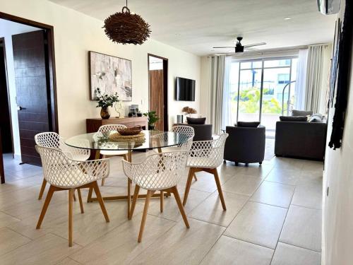 Lovely space in Cancúnにあるシーティングエリア