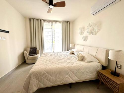 Lovely space in Cancúnにあるベッド