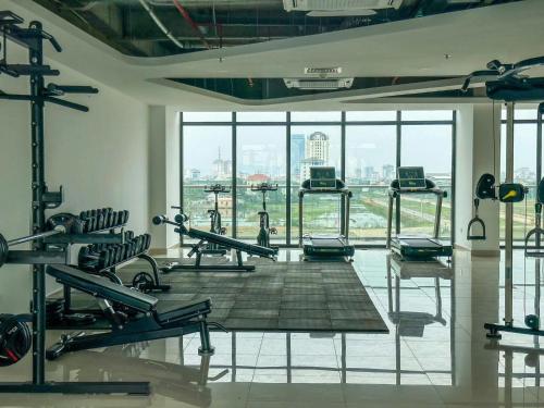 Fitness centrum a/nebo fitness zařízení v ubytování Domi Homestay Nera Garden Huế