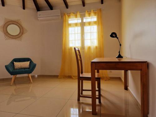 Χώρος καθιστικού στο Villa cinq cents pas